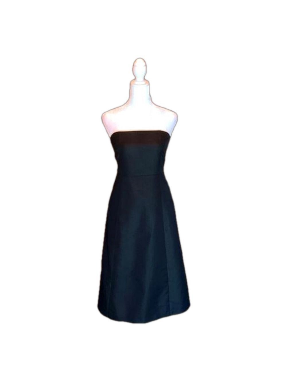 J. CREW Classy Black Strapless Cocktail Dress Size 0, NWT!